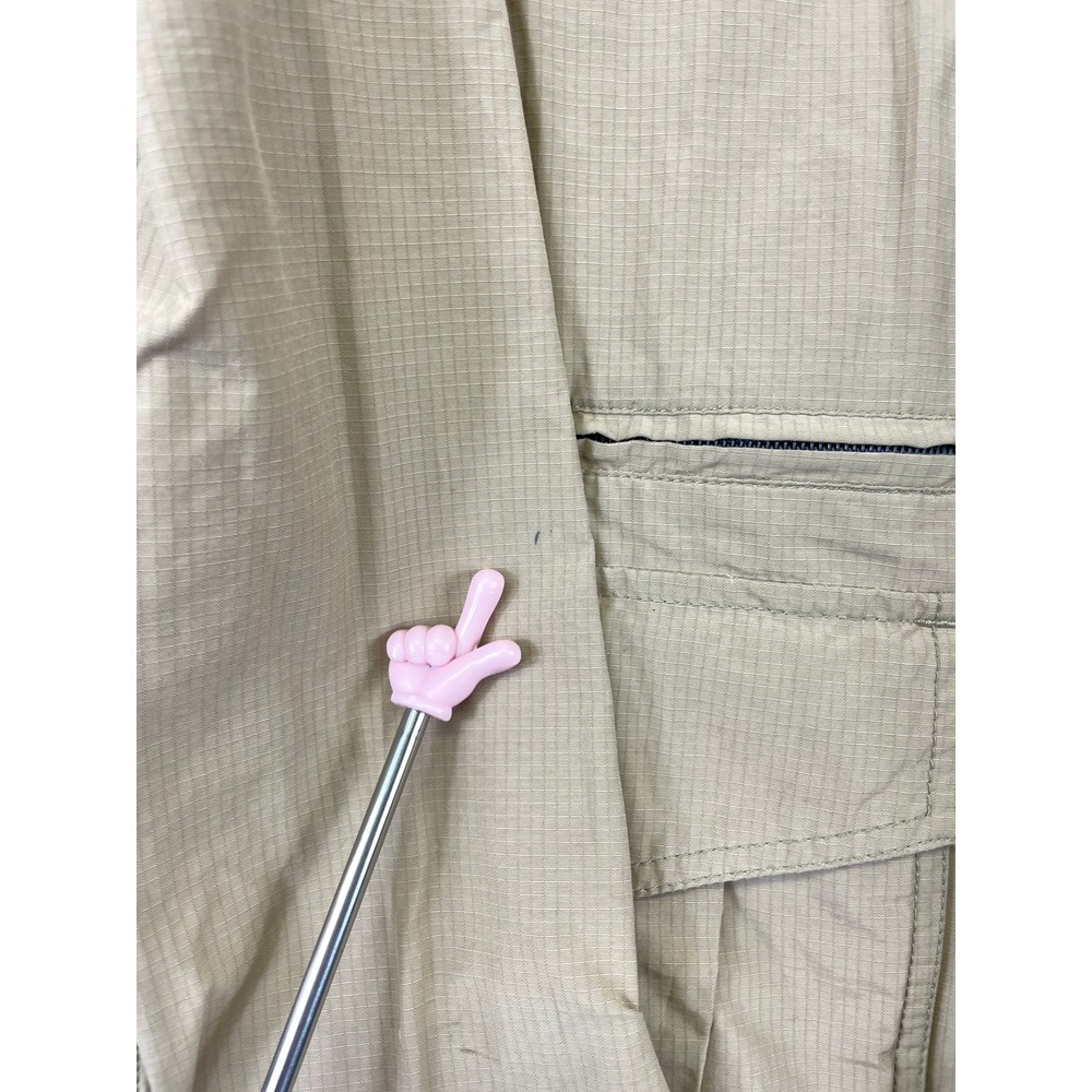 Eddie Bauer Men's XL Tall Tan Ripstop Field Jacket Khaki Utility Travel Safari - Picture 16 of 16